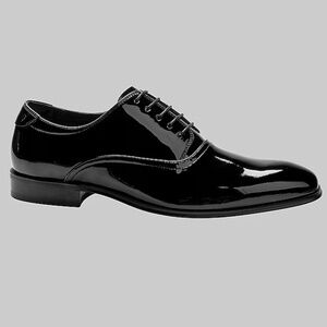 Joseph Abboud Soiree formal plain-toe oxford patent leather dress shoes